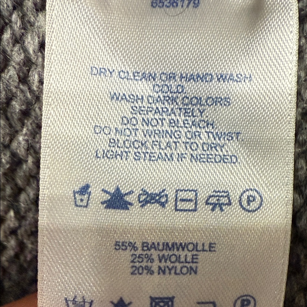 Lands' End Women's Gray Cardigan Sweater - Picture 7 of 10